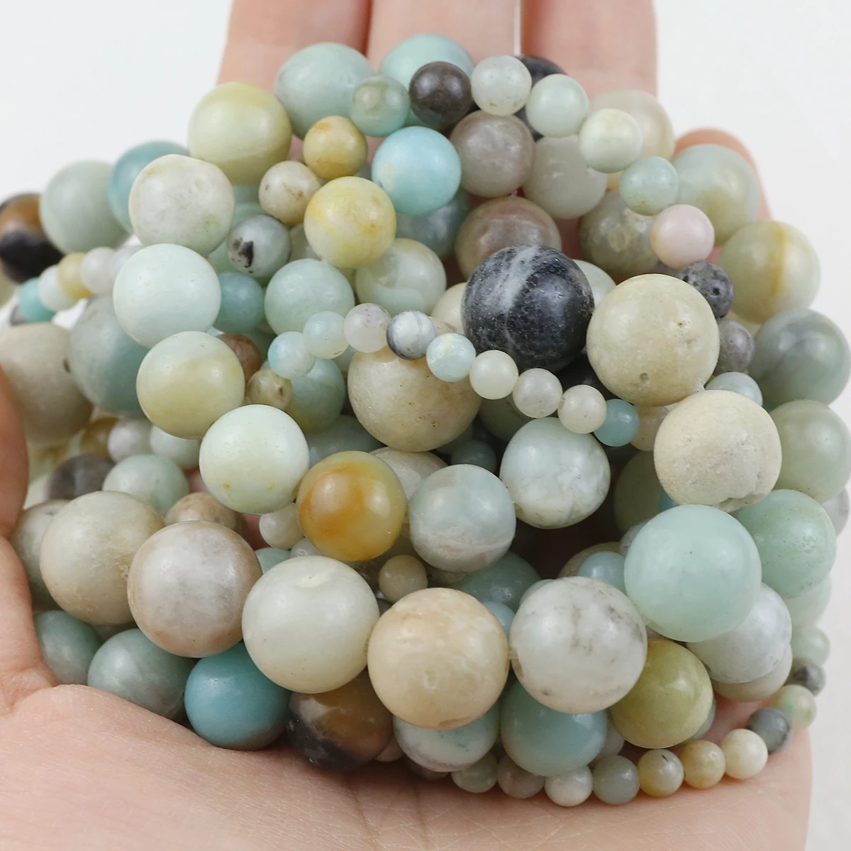 Круглые бусины 4/6/8/10/12 мм из натурального камня