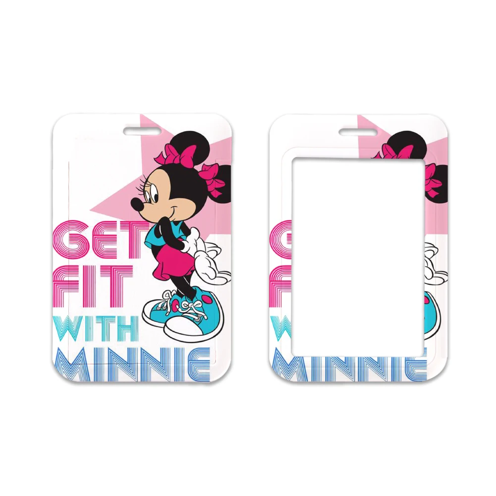 Держатели для карт Disney с Микки Маусом подвесной шнурок девушек ремень на шею