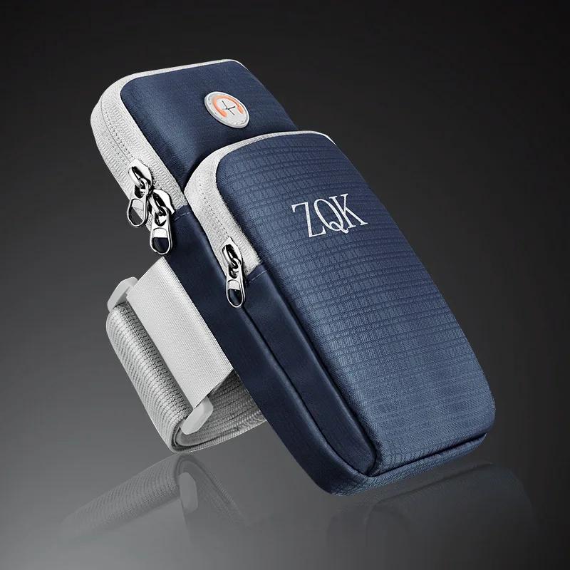 

Men Women Double-deck Running Mobile Phone Arm Bag Outdoor Sports Fitness Waterproof Anti-slip And Sweat Wrist Bag in Universal