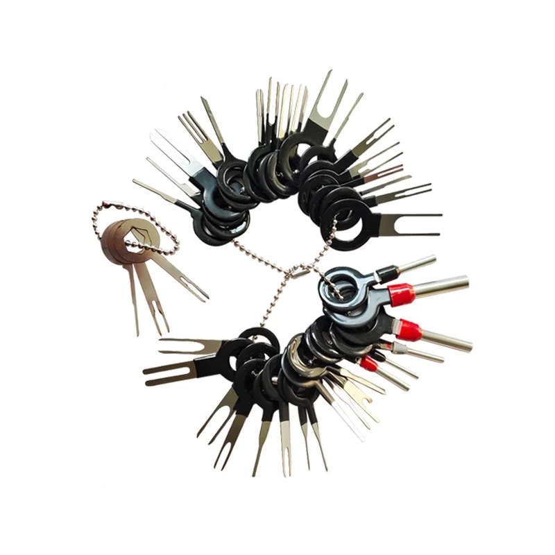 

11Pcs Car Terminal Removal Repair Tools Electrical Wiring Crimp Connector Pin Extractor Kit Keys Automotive Plug Pullers
