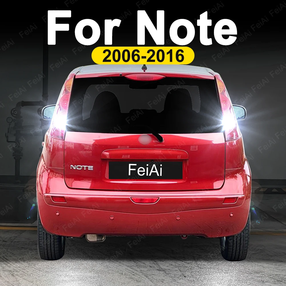 

Светодиодные лампы заднего хода для Nissan Note E11 E12, 2006-2016 гг., аксессуары для тюнинга Note, фонари заднего хода 2007, 2008, 2009, 2010, 2011, 2012 гг.