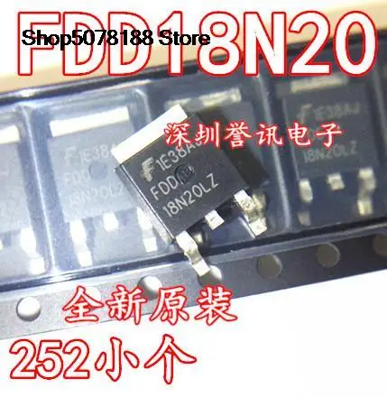 

5pieces FDD18N20LZ 18N20 N MOS 200V/16A Original and new fast shipping