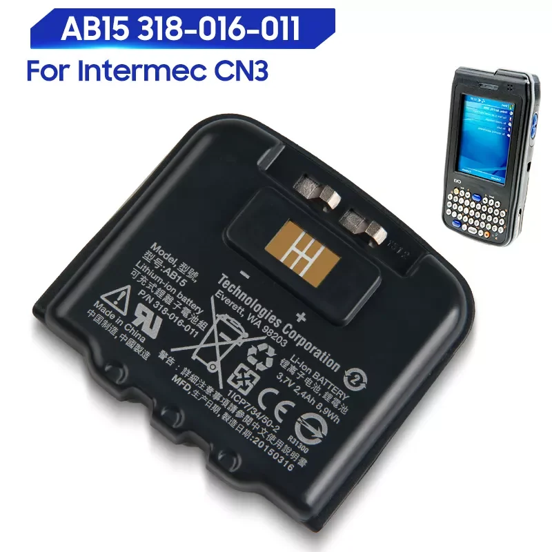 

Оригинальная сменная батарея для мобильного компьютера Intermec CN3 AB15 318-016-011 Подлинная батарея Втч