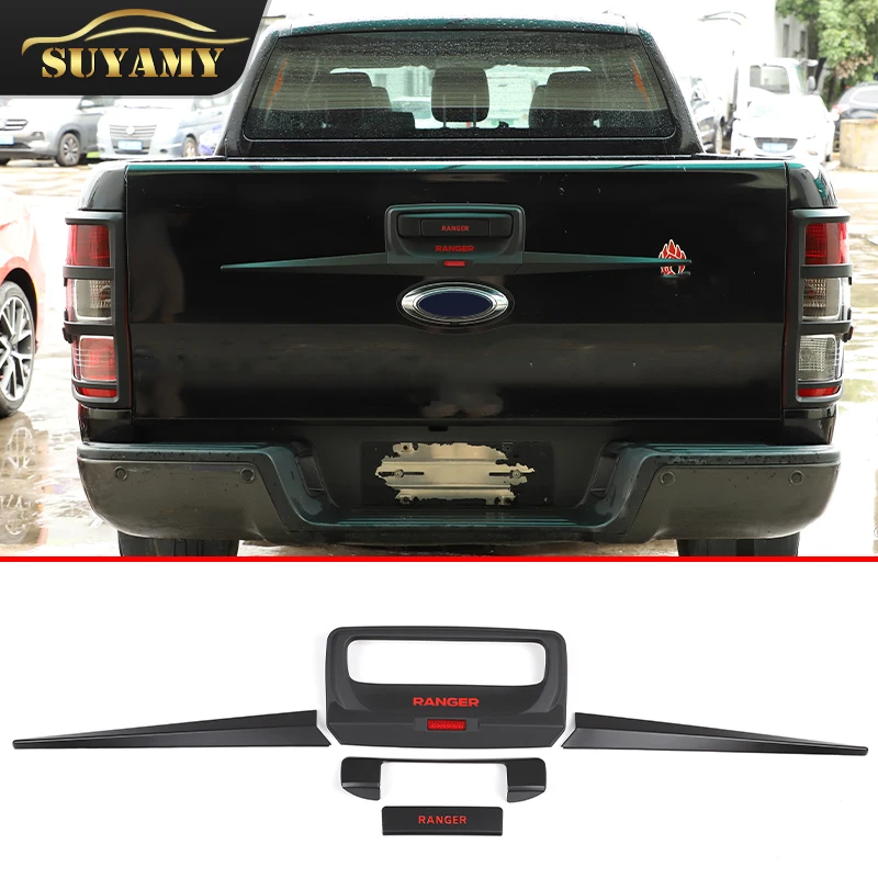 

Car Molding For Ford Ranger 2012-2020 T6/T7/T8 Pickup Car Trunk Tailgate Handle Cover Trim Exterior Decoration Auto Accessories