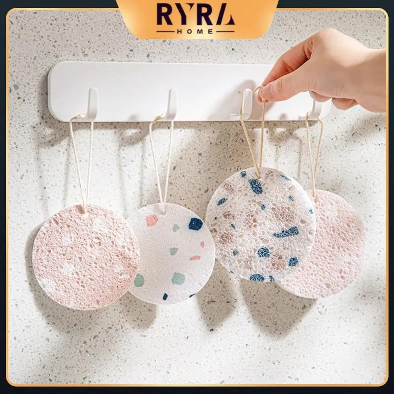 

Wood Pulp Cotton Saves Time Effort Kitchen Dishwashing Sponge High-density Honeycomb Structure Cleaning Sponges Scouring Pad