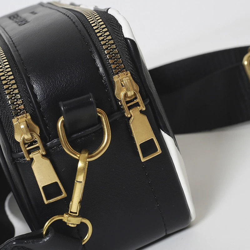 KURT GEIGER LONDON модные сумки для фотоаппаратов женская черно-белая полосатая сумка на