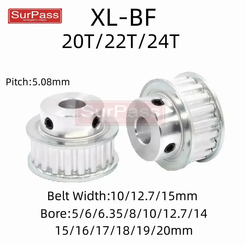 

Зубчатый шкив XL BF типа 20T/22T/24TTeeth, отверстие 5/6/6.35/8/10/12 мм-20 мм для 10/12. Ремень шириной 7/15 мм, используемый в линейном шкиве
