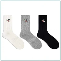 japanese tide brand human made little flying duck embroidery street cotton sports socks