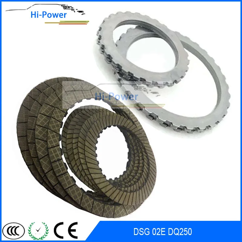 

DSG 02E DQ250 Auto Transmission Clutch Friction Plate & Steel sheet plate kit For Audi A3 Q3 TT Skoda VW Beetle Touran Sharan