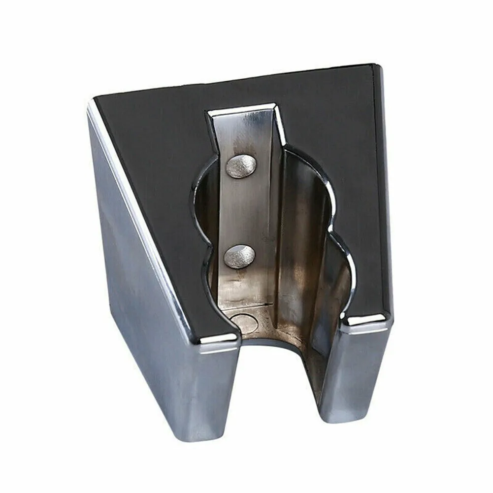 

Chrome Shower Head Holder Handset Holder Head Replacement Robust Silver