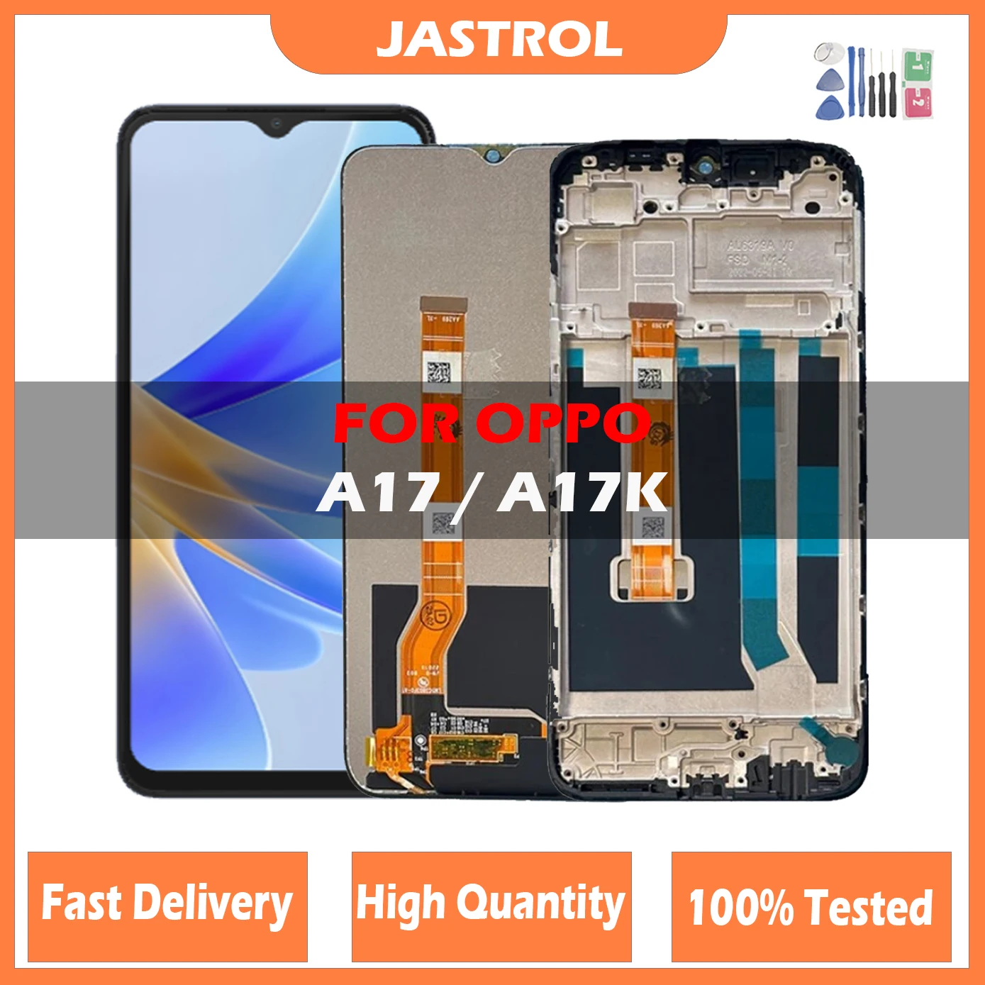 6 56 &quotЖК-дисплей для Oppo A17 ЖК-экран CPH2477 с рамкой сенсорная панель дигитайзер A17K