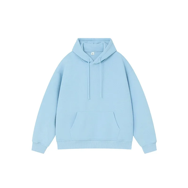 Плотный хлопковый мужской свитер с капюшоном плотный флисовый пуловер толстовка