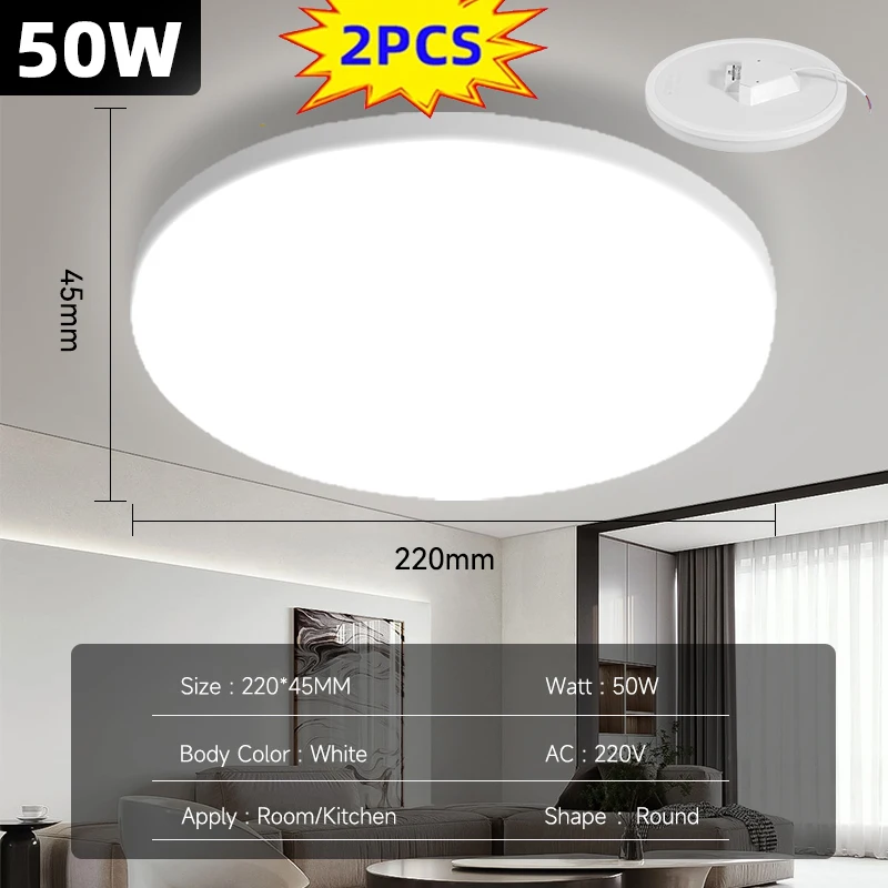 

Круглый Светодиодный Потолочный Светильник С Энергосбережением Для Гостиной, Спальни, Кухни