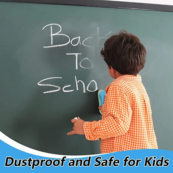 

2 Pieces Blackboard Eraser Portable Reusable Dustless Erase Detachable