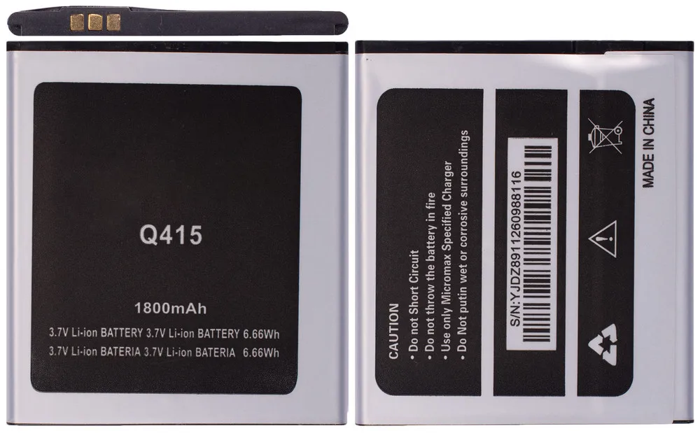Battery for Micromax q415 battery cell phone | Mobile Phone Batteries