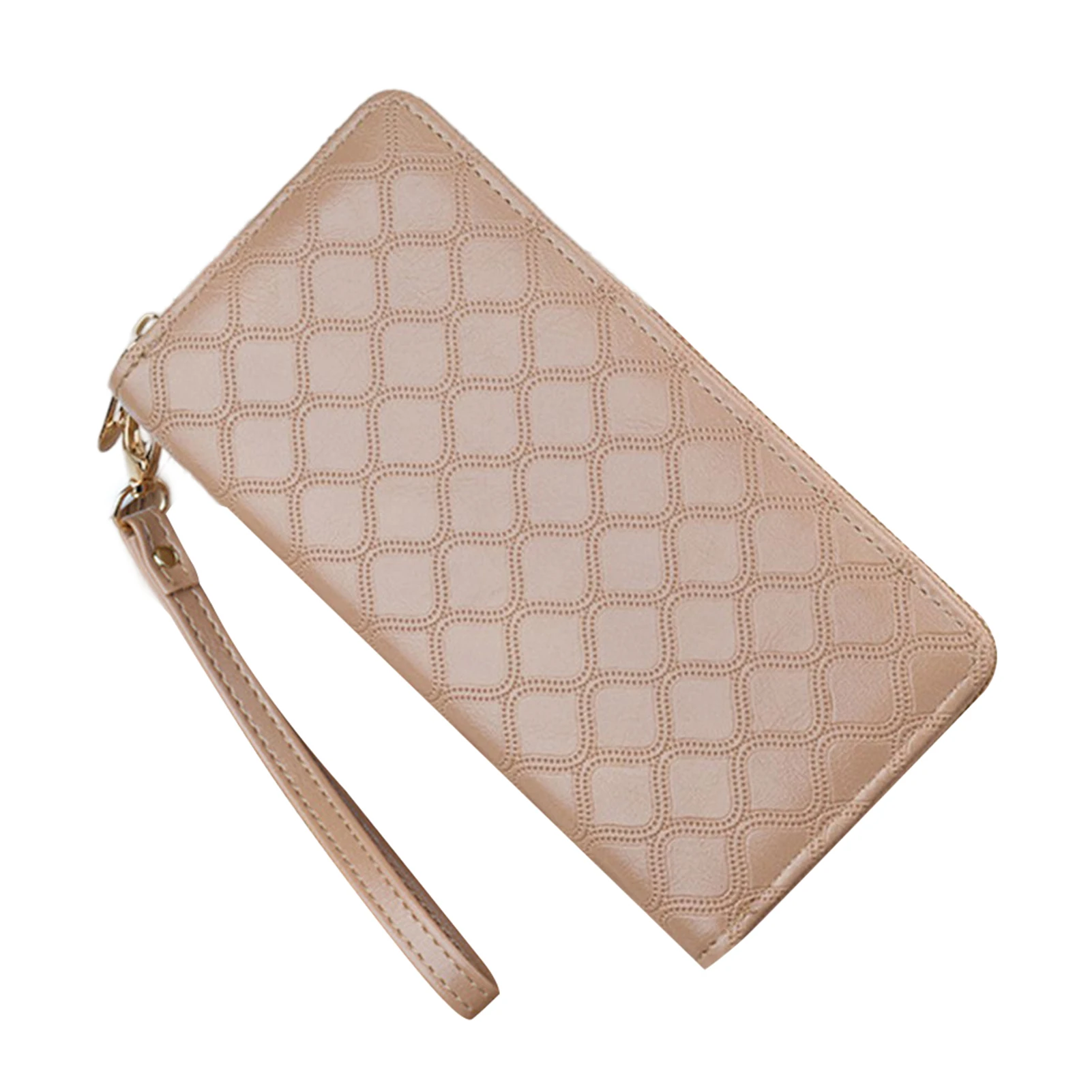 

Компактная двухслойная сумка для телефона с зажимом для денег дизайн с двойной молнией подходит для бизнеса