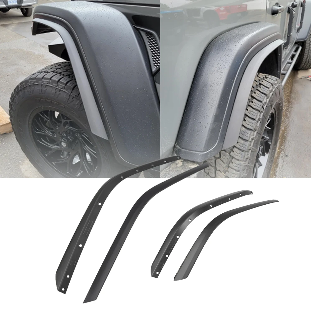 Фото Подкрылок переднего и заднего крыла, удлинитель накладки на крыло для Jeep Wrangler JL JLU Rubicon 2018-2024 гг., подкрылки для внедорожных колес №1