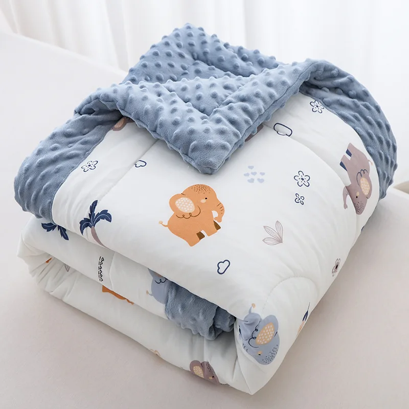 Cartoon Baby Thick Soothing Doudou Duvet Quilt for Kids Children 110*140 CM 1200 G Top Quality