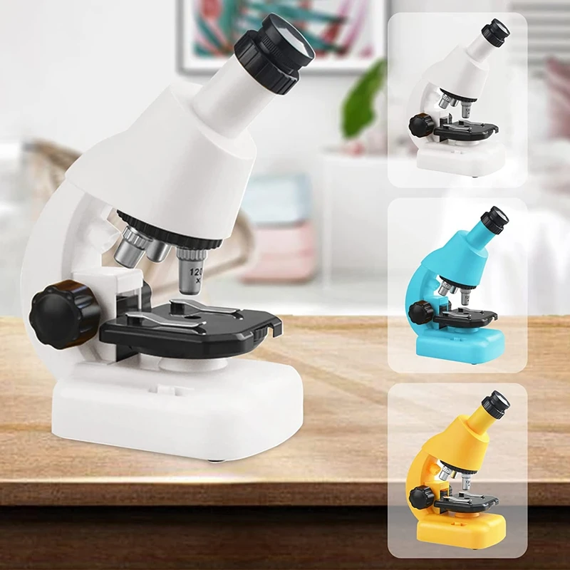 

Детский микроскоп набор игрушек HD 1200 раз DIY биологический эксперимент увеличительное стекло для детей начинающих