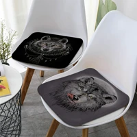 wolf decorative seat cushion office dining stool pad sponge sofa mat non slip seat mat