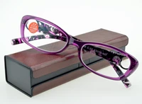 blu light blocking reading glasses rectangular with pc case claravida america brand for ladies women ultralight 0 754 0