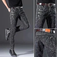 2022 new arrival high quality slim fit jeans menfashion classic denim skinny jeans male mens casual high quality trousers