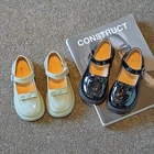 Модные черные туфли для девочек в стиле 