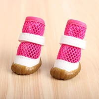 shoes for dogs puppy summer breathable mesh rain shoes small medium dog sandals for chihuahua teddy dog boots pet supplies