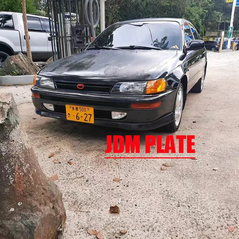 

Car Numbers Retro Japanese License Plate Aluminum Tag Racing Personality Electric Motor Multiple Color Advertising License Plate