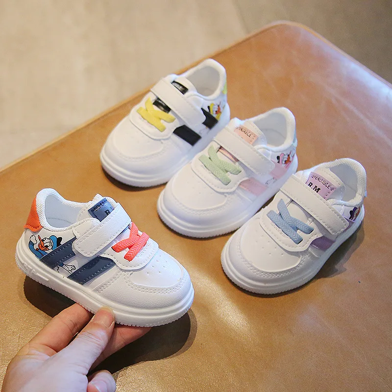 

New Disney Donald Duck Cute Children's Shoes Boys and Girls Low Top Casual Comfortable Children's Sneakers