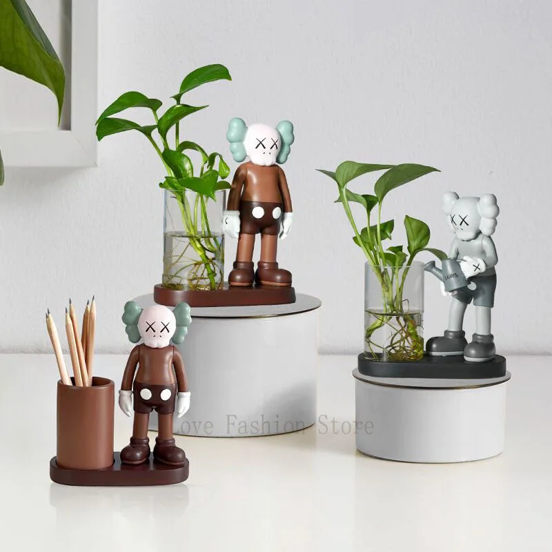 

Fashion Kawss Figures Gifts ViolentBear TV Cabinet Desktop Green Pineapple Hydroponic Vase Flower Living Room Decorative