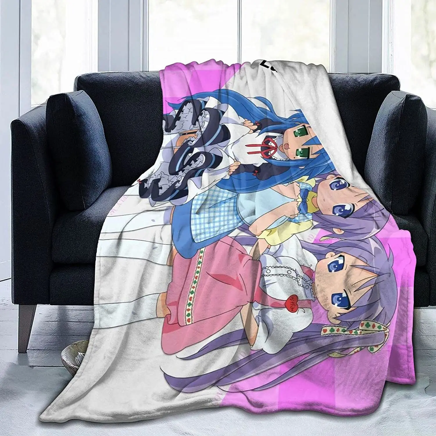 

Kagami Hiiragi Fluffy Soft and Comfortable Blanket, Anime Warm Embrace of Sympathy