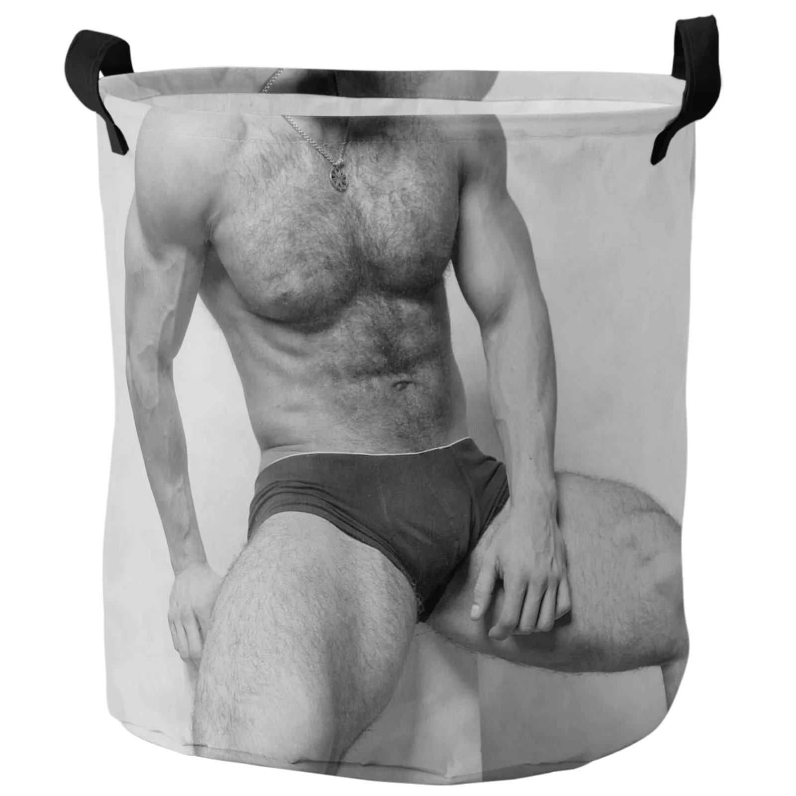 

Мужская корзина для стирки в стиле боди-арт, водонепроницаемый органайзер для стирки, корзины для хранения