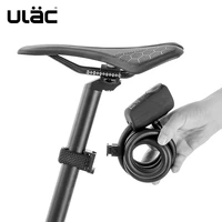 ulac bicycle lock 110db bike electronic alarm lock cycling steel cable lock anti theft mtb road bike safe wire lock accessories