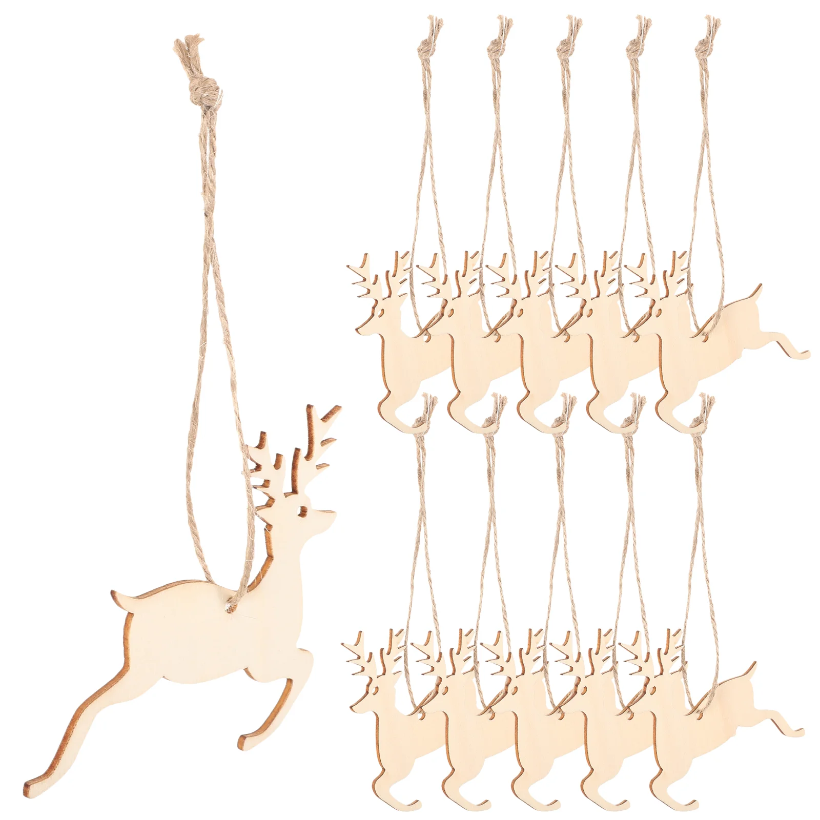 50 шт. украшение дома деревянная подвесная подвеска занавеска Рождественский