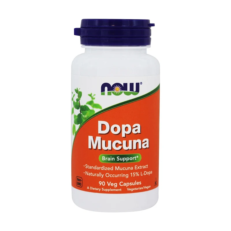 

Free shipping Dopa Mucuna Brain Support Standardized Mucuna Extract Naturally Occurring 15% L-Dopa 90 Veg Capsules