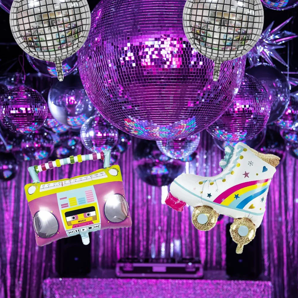 6 шт. фольгированные воздушные шары в стиле ретро