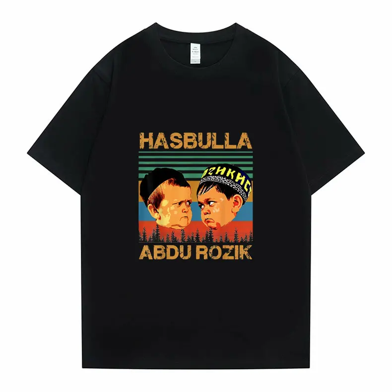 

Funny Hasbulla Fighting Meme Tshirt Fashion Unisex Fan Gift Mini Khabib Blogger Men Women Hasbulla Abdu Rozik Printed T-shirt