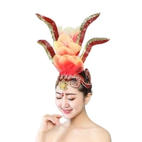 dance headdress stage performance headwear opening dance accessories square dance classical head acessorios carnival