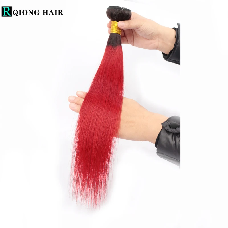 

Предварительно окрашенные красные человеческие пучки волос, перуанские прямые человеческие волосы, волнистые пряди, розовые, светлые, фиол...