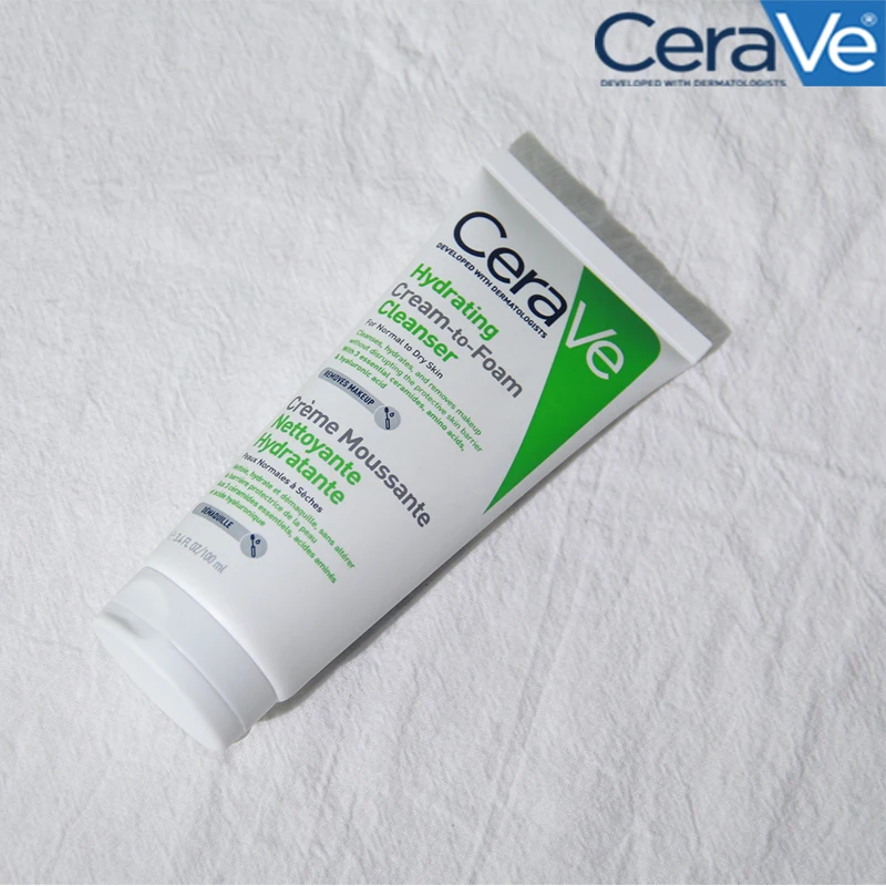 

Original CeraVe Foam Amino Acid Cleanser Hydrating Face Repair Sensitive Skin Dry Peeling Redness Shrink Pores Makeup Removal
