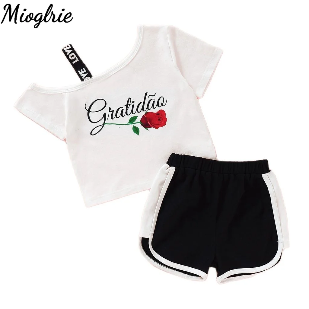 

Fashion Kids Clothes Girls 5 to 6 years Tracksuits Summer Baby Girl Clothes Set Children's Clothing Girls Clothing for Kids