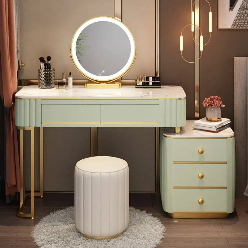 

Роскошный скандинавский туалетный столик для девушек с выдвижными ящиками современный туалетный столик классическое хранение мебель для спальни