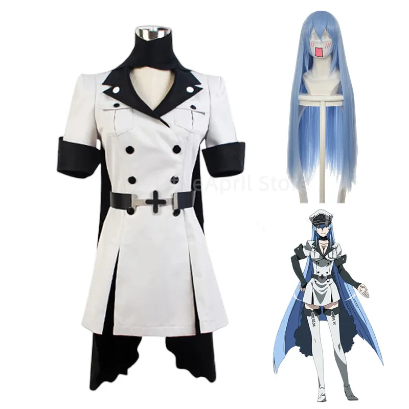 Аниме Косплей Акаме Ga KILL Esdeath Empire Общая Одежда полный комплект униформы костюм