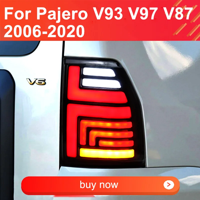 

Автомобильный задний фонарь для Pajero V97 V93 V87 светодиодный ние фонари 2006-2020, задний фонарь, подключи и работай с динамическим поворотом, задний...