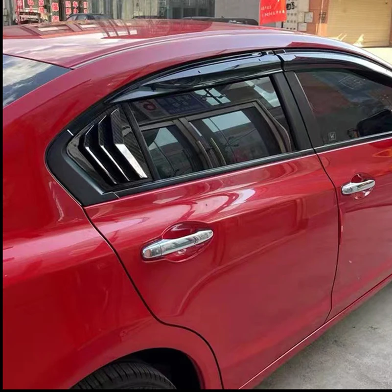 Фото Для Honda Civic 9th Sedan 2011 2012-2015 ABS пластик заднее окно четверть жалюзи крышка боковое вентиляционное отверстие отделка автомобильные клейкие аксессуары №3