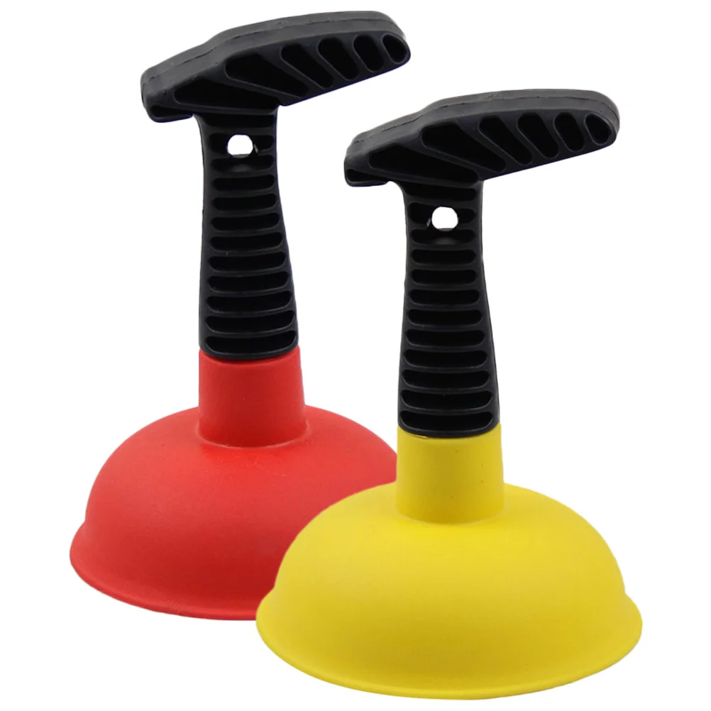 

2 Pcs Pipe Cleaner Small Plunger Bathroom Anti Clogging Tool Mini Sink Toilet Unclog Drain Heavy Duty Brush