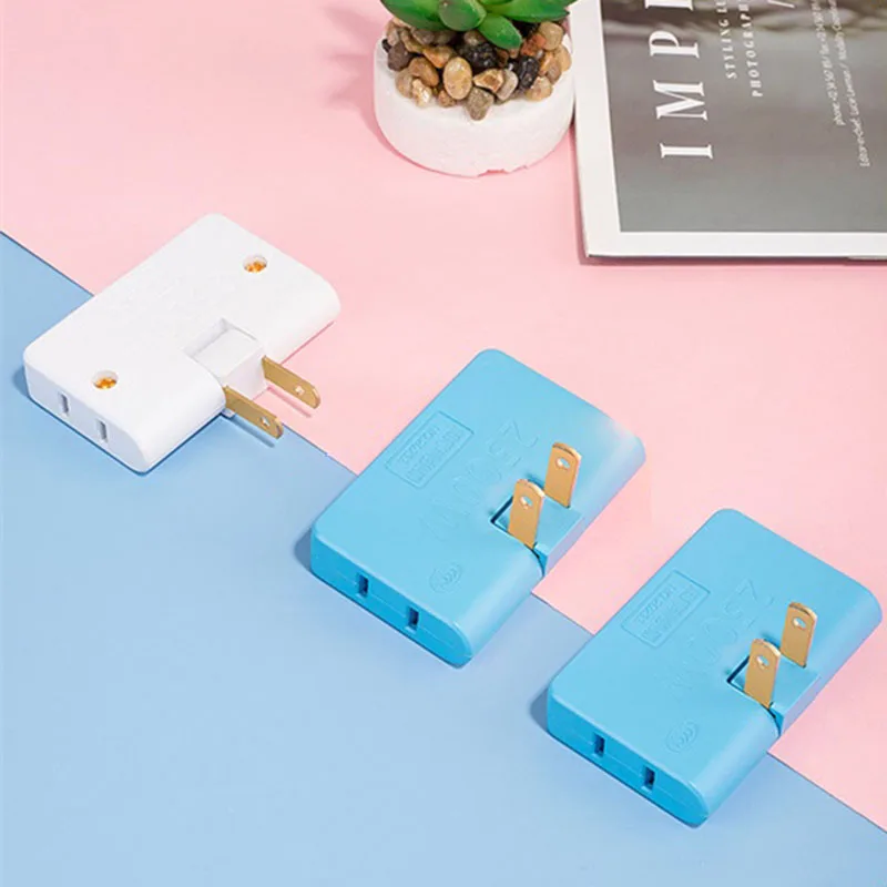 Вращающаяся розетка переменного тока преобразователь один в три 180-градусный