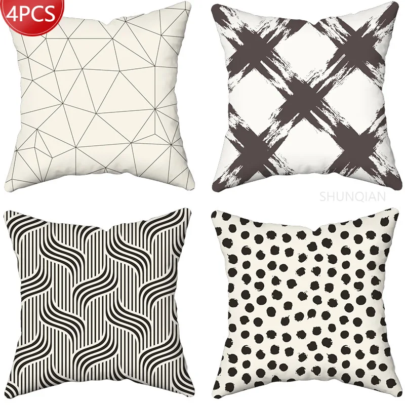 

Modern Stylish Patterns Series Pillow Gift Home Office Decoration Pillow Bedroom Sofa Car Cushion Cover Pillow Case