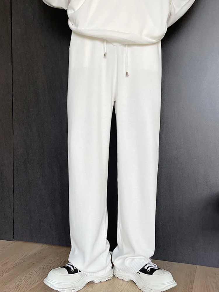 

Модные индивидуальные стильные универсальные штаны с украшением 2023 плиссированные мужские повседневные свободные цветные брюки однотонные корейские